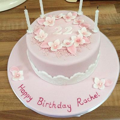 Pink 22nd Birthday cake - Cake by The Rosebud Cake Company
