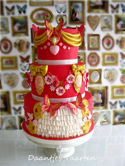 Kitsch Wedding cake - Cake by Daantje