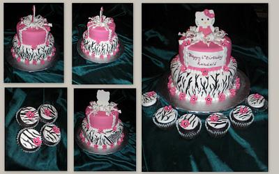 fun and funky Hello Kitty - Cake by Laciescakes
