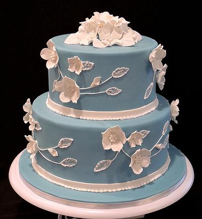Wedgewoodish wedding cake - Cake by Barb's Baking Blog