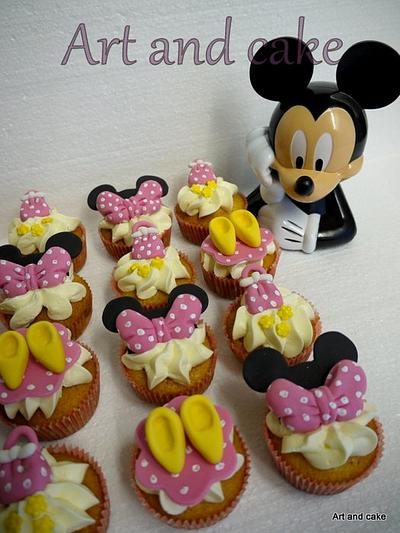 Minnie Mouse cupcakes - Cake by marja