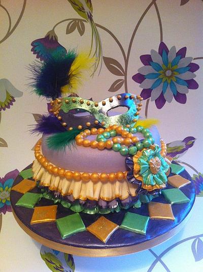 Mardi Gras  - Cake by Chrissy Faulds