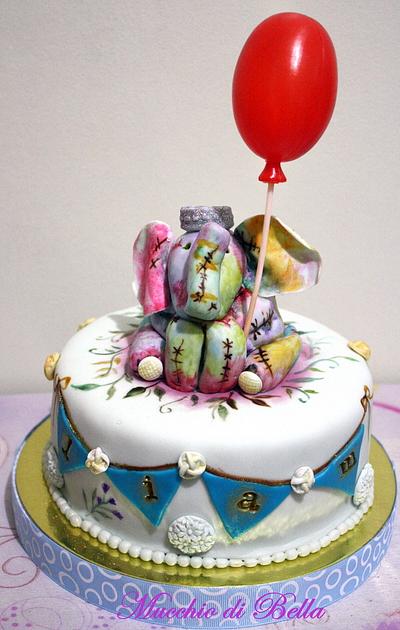 Liam, the Watercolor Elephant - Cake by Mucchio di Bella