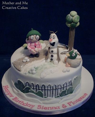 "Do you want to build a Snowman Duck?" - Cake by Mother and Me Creative Cakes
