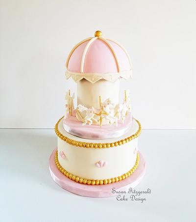 Pink Carousel Cake - Cake by Susan Fitzgerald Cake Design