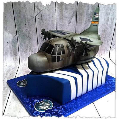 C-130 airplane - Cake by Skmaestas