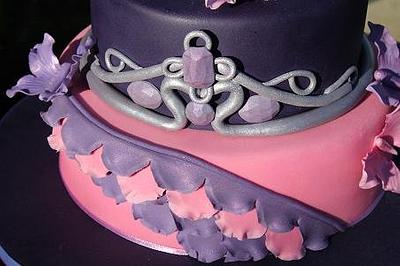 Pink and Purple - Cake by Julz Pilkington