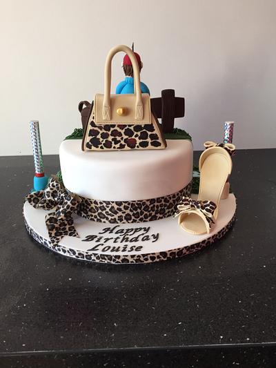 Two sided double birthday cake  - Cake by Donnajanecakes 
