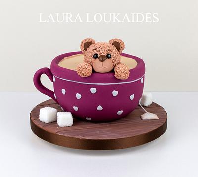 Teddy Teacup Cake - Cake by Laura Loukaides