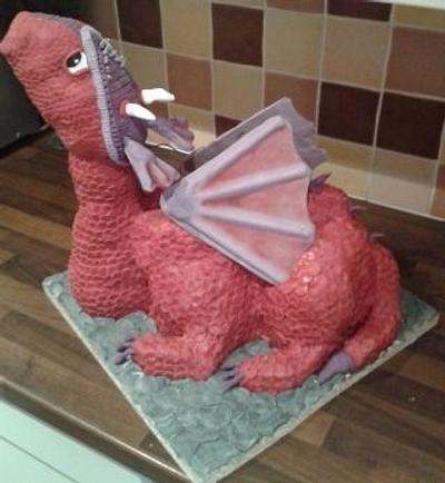 Fire breathing dragon - Cake by Lou Lou's Cakes