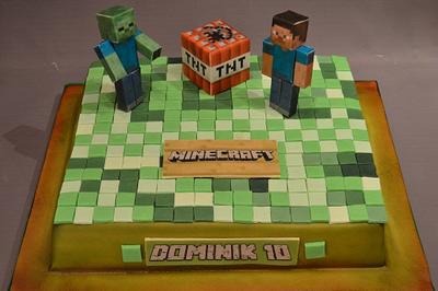 Minecraft - Cake by JarkaSipkova