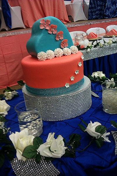An engagement cake. - Cake by Comfort