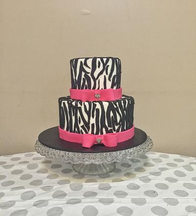 Simple zebra cake  - Cake by Inspired Sweetness