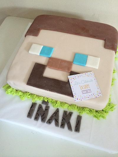 Minecraft Steve - Cake by Lasdipe