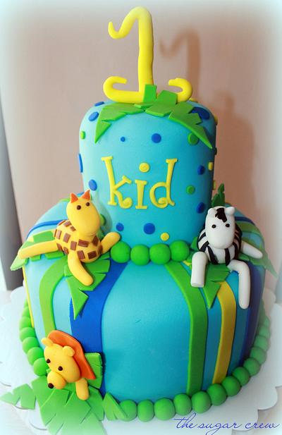 Kid's roaring safari cake - Cake by Tiffany Evangelista