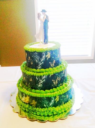 Camo Wedding Cake - Cake by Marie