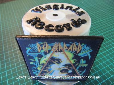 Def Leppard CD cake - Cake by Jake's Cakes