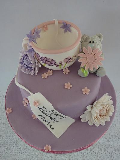Teacup and Tatty Bear. - Cake by Dawn and Katherine