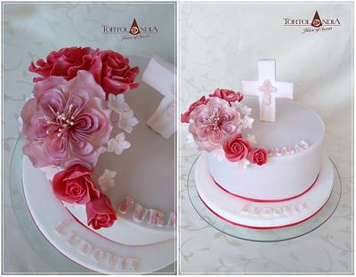 Red roses & Confirmation - Cake by Tortolandia