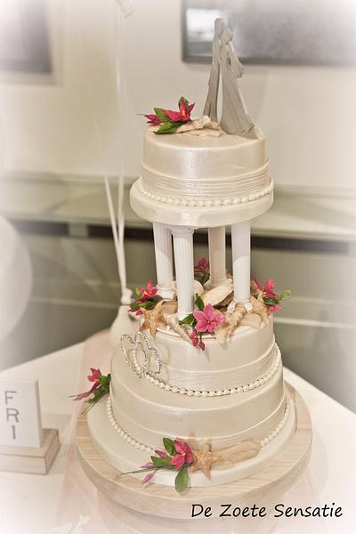 Beach Wedding Cake - Cake by claudia