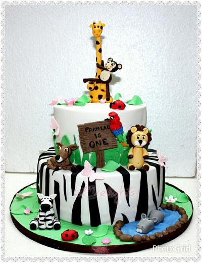 Jungle Animals theme cake !  - Cake by Sangeetha