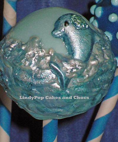 Blue & Silver Sea Theme - Cake by LindyPop Cakes and Chocs