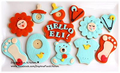 Baby shower cookies - Cake by DaphneHo