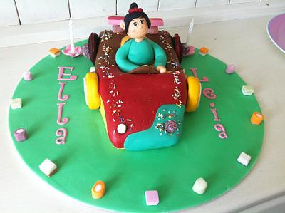 Wreck-it Ralph's Vanellope cake - Cake by Nadine Tyrrell
