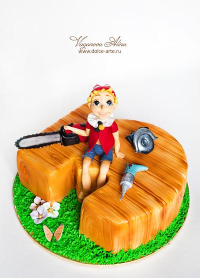 cake with Pinocchio - Cake by Alina Vaganova