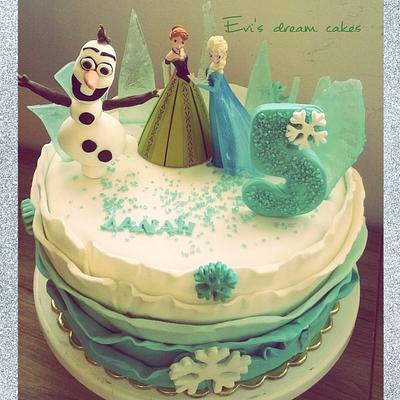 frozen - Cake by evisdreamcakes