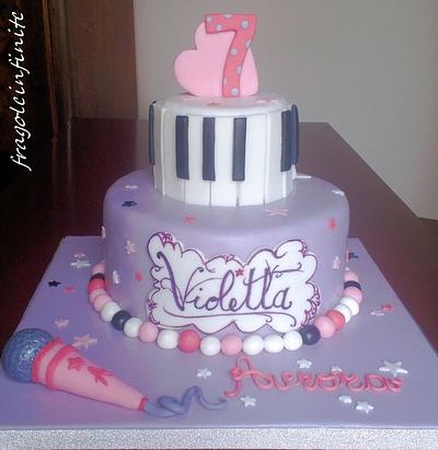 Violetta Themed Cake - Torta a tema Violetta - Cake by Fragoleinfinite