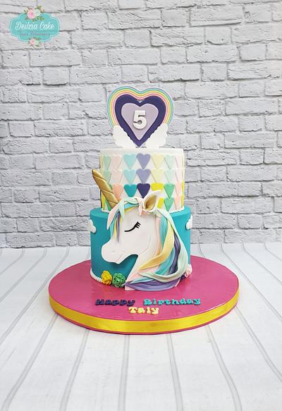 unicorn cake  - Cake by Sara_Elbehiery