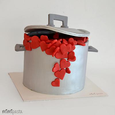 Pot of Love Cake - Cake by MimiPasta