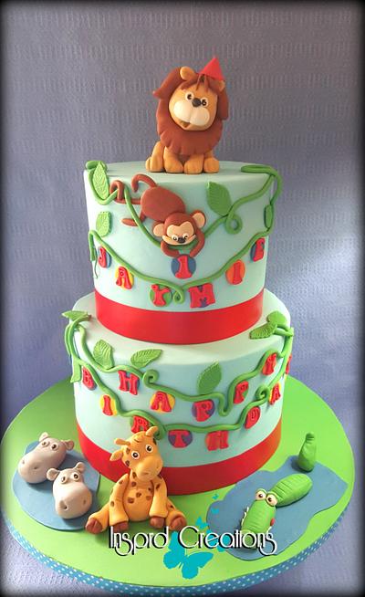 Jungle theme for Jaymie - Cake by Willene Clair Venter