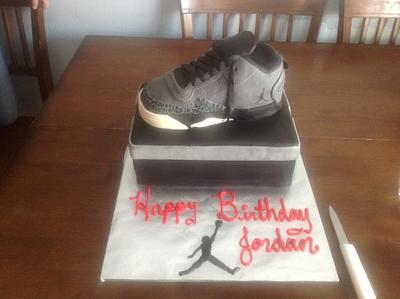 Air Jordan shoe cake - Cake by LentiniFamily