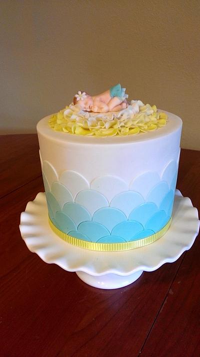 Sweet Baby Girl Ombre Cake - Cake by Maria