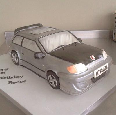 21st Birthday car - Cake by THE BRIGHTON CAKE COMPANY
