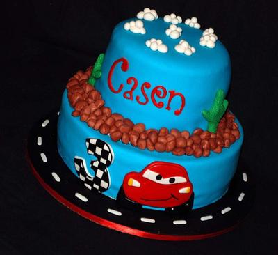Cars Themed Cake - Cake by Jenn