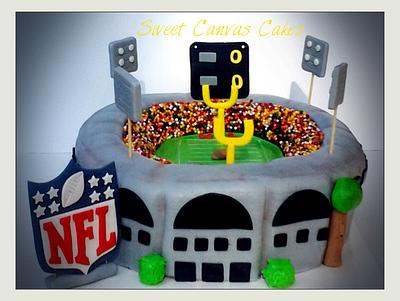 NFL stadium - Cake by Suzie Wilcox