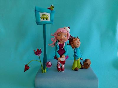 Time to go to school :) - Cake by Carina Costa