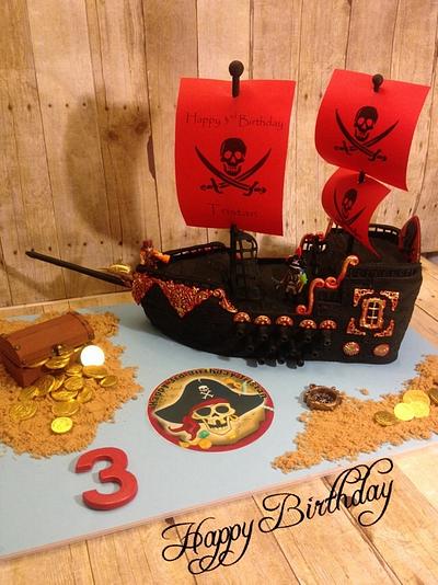 Pirate ship cake - Cake by The Cake Mamba