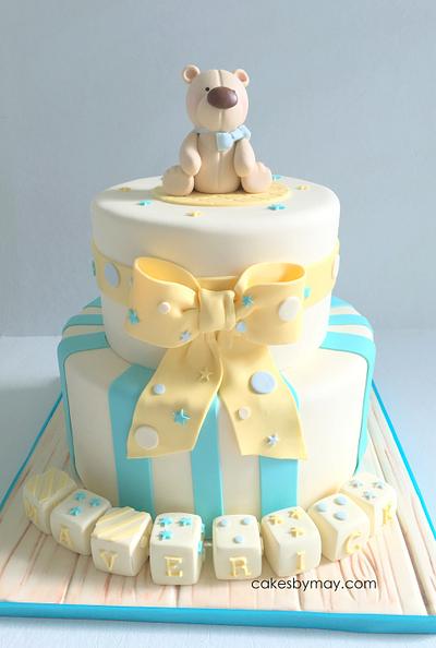 Teddy bear shower - Cake by Cakes by Maylene