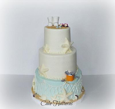 Commercial Fishing Wedding Cake.  - Cake by Donna Tokazowski- Cake Hatteras, Martinsburg WV