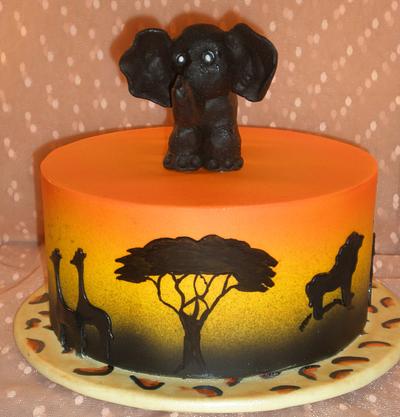 African Safari  - Cake by Sugarart Cakes
