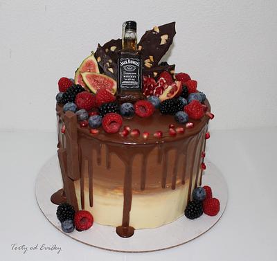 Drip cake with Jack Daniels - Cake by Cakes by Evička