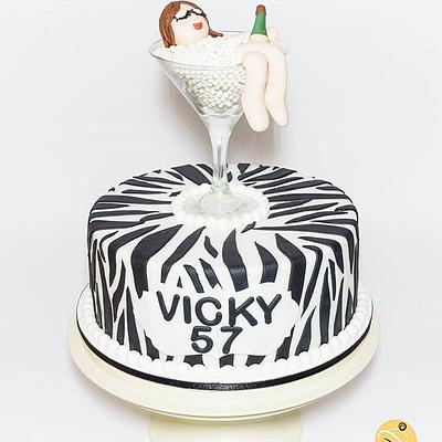 Drunk Lady Themed Cake - Cake by Yellow Box - Cakes & Pastries