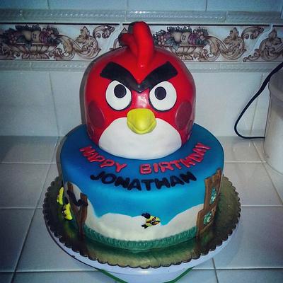 Angry Birds - Cake by Norma Angelica Garcia
