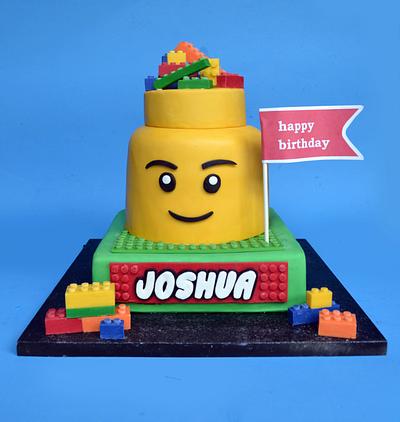 Lego cake for Joshua - Cake by ErinLo