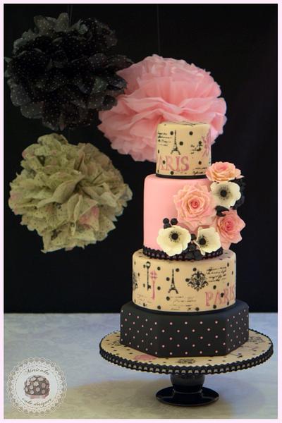 Mon Amour wedding cake  - Cake by Mericakes