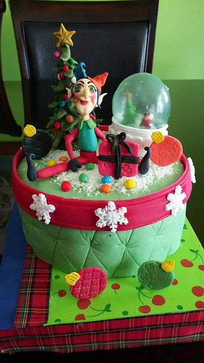 torta navideña  - Cake by Karlaartedulce